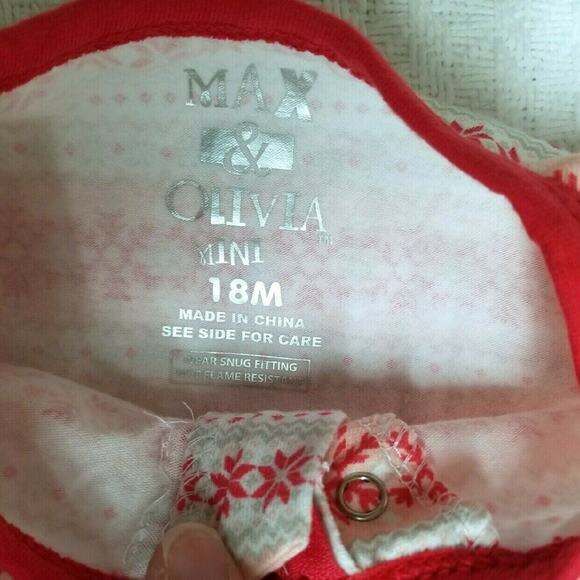 Max & Olivia Zip-up Pajama Set | 18 months - Picture 7 of 7